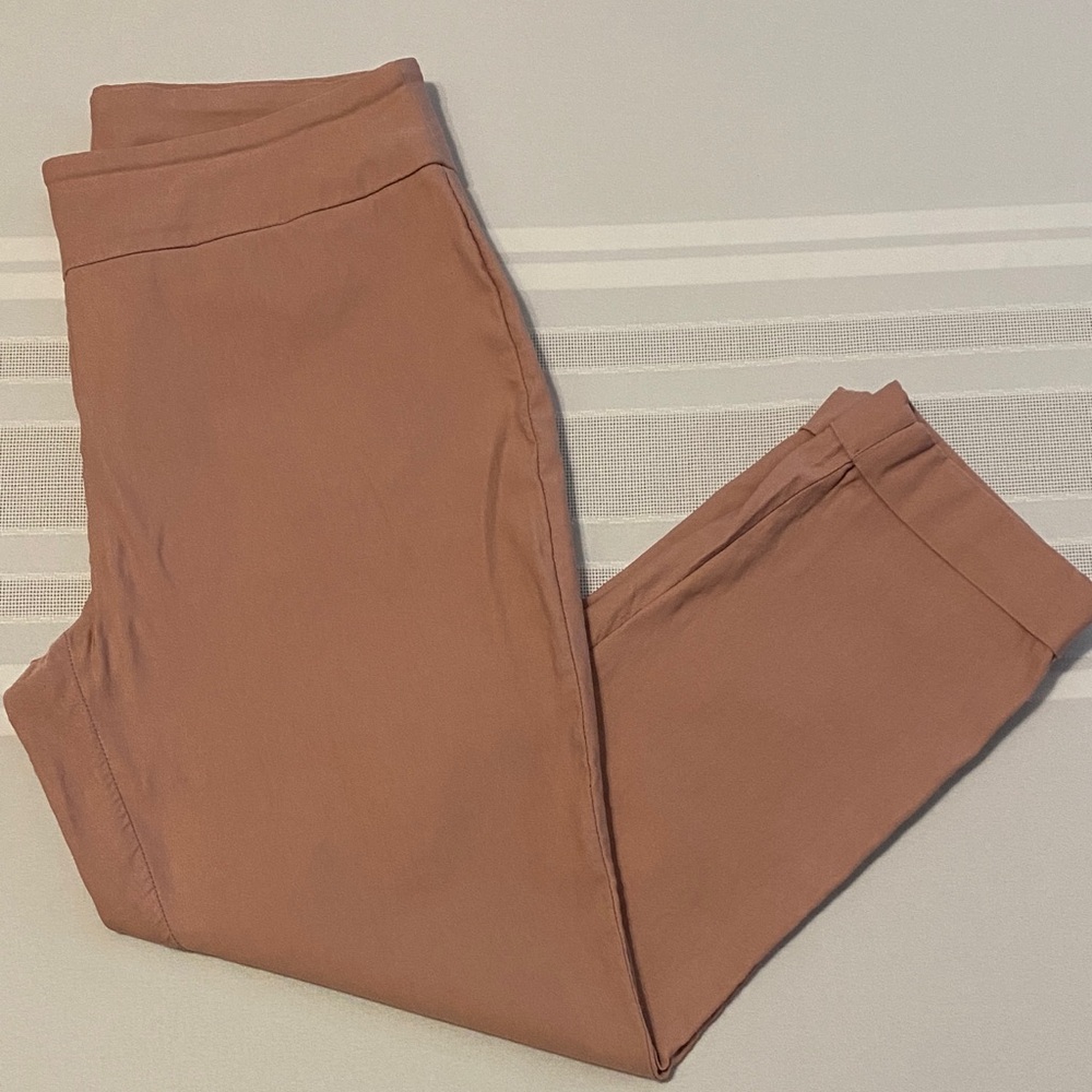Tribal Brand Women's Light Pink Cuffed Pull-On Pants